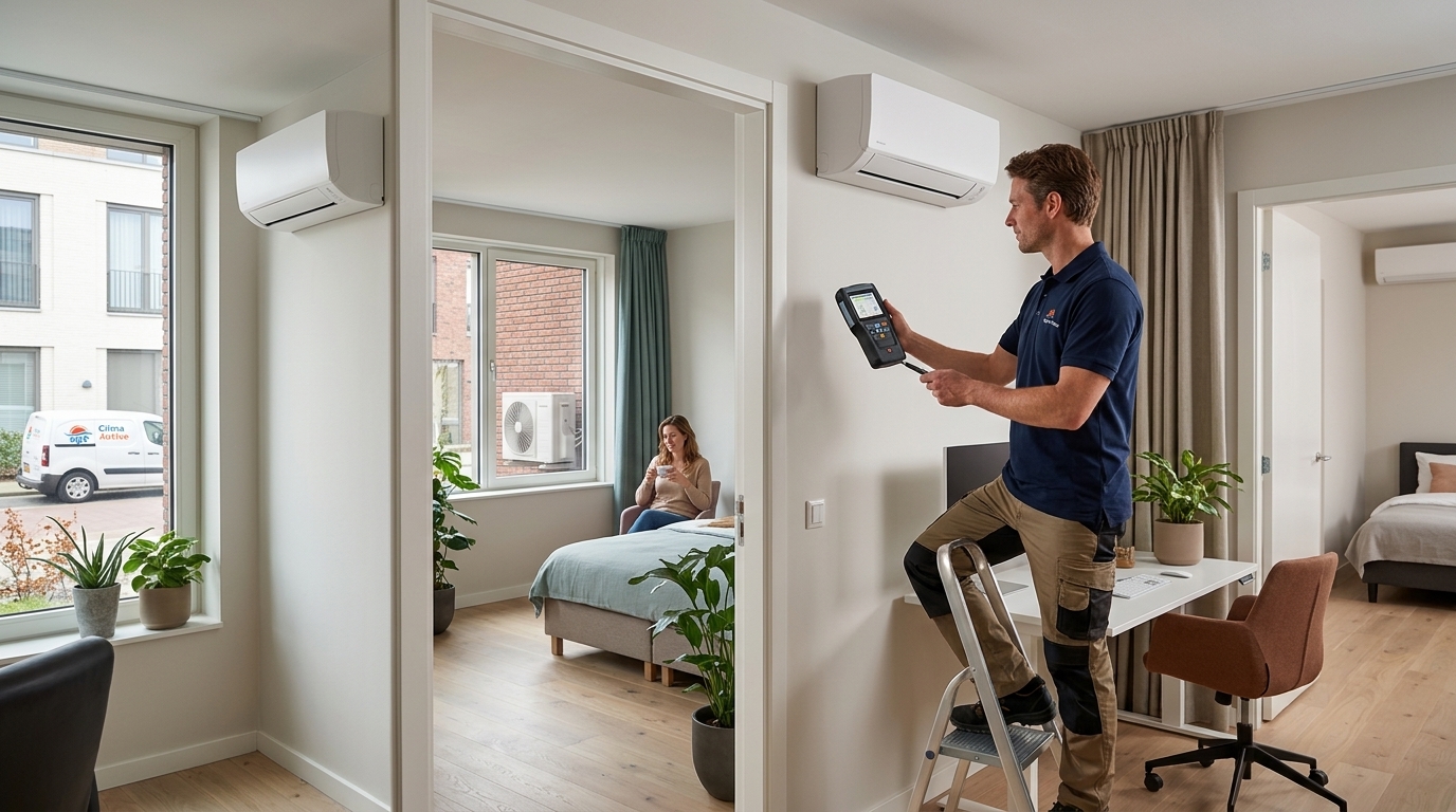 Multi-split systeem voor meerdere ruimten
