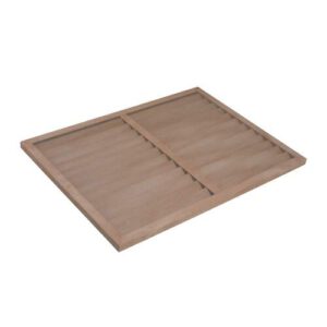 Evolar Evo-louvre achterplaat Large houtlook teak 1100 x 1200 mm