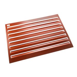 Evolar Evo-louvre achterplaat Large steenrood aluminium gepoedercoat 1100 x 1200 mm