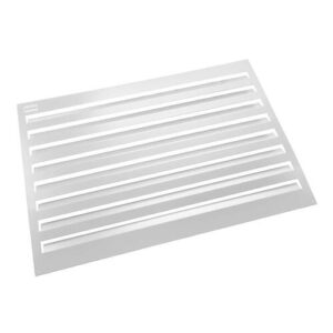 Evolar Evo-louvre achterplaat Large wit aluminium gepoedercoat 1100 x 1200 mm