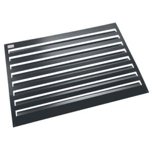 Evolar Evo-louvre achterplaat Medium donker antraciet aluminium gepoedercoat 800 x 1100 mm