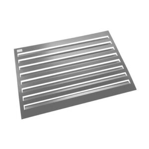 Evolar Evo-louvre achterplaat Medium licht antraciet aluminium gepoedercoat 800 x 1100 mm