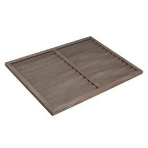 Evolar Evo-louvre achterplaat Small houtlook natuurlijk bruin 700 x 1000 mm