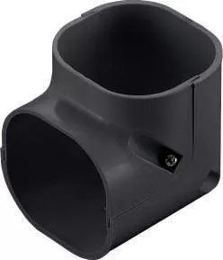 Inaba Denko SCM-77-A korte stijgende bocht 90° - Antraciet