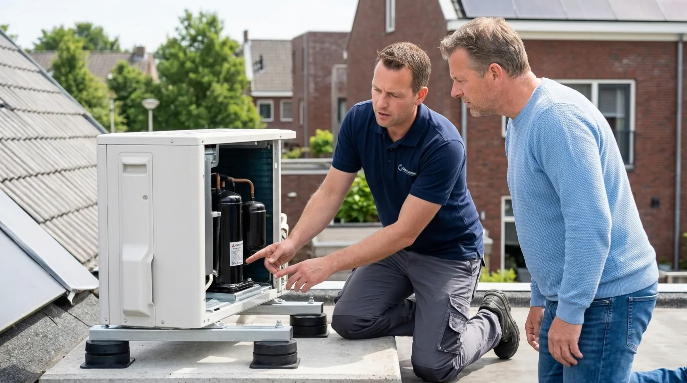 Hoe ontstaat geluid bij een buitenunit en waar zit de werkelijke oorzaak?