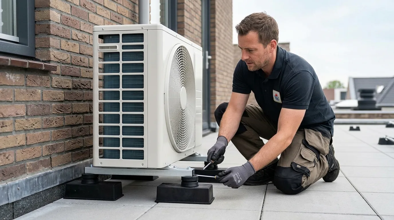 Trillingsdempers en montageframes voor stillere plaatsing