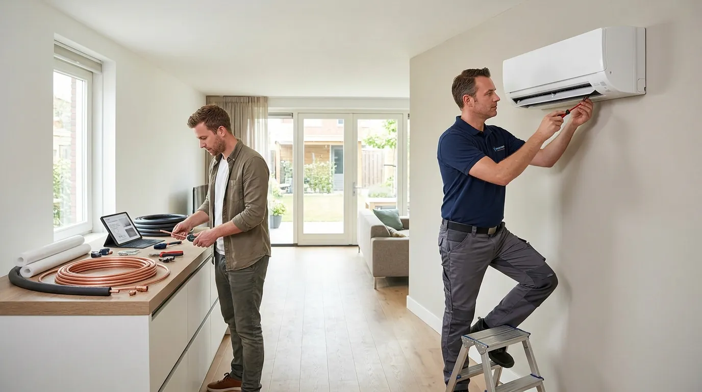 Kan ik een airco zelf installeren?
